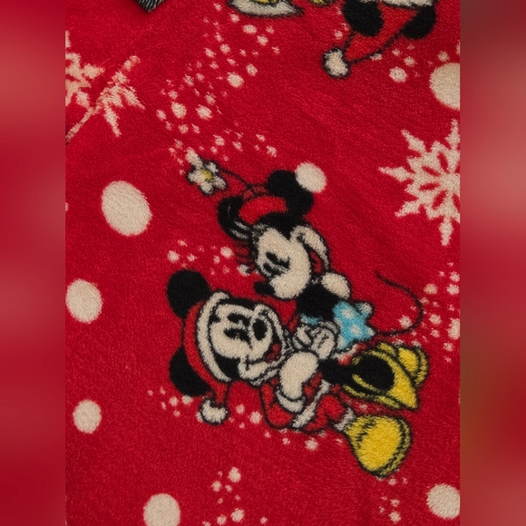 Disney Mickey & Minnie Mouse Lounge Bottoms 11-13  Red & Black - Picture 6 of 6